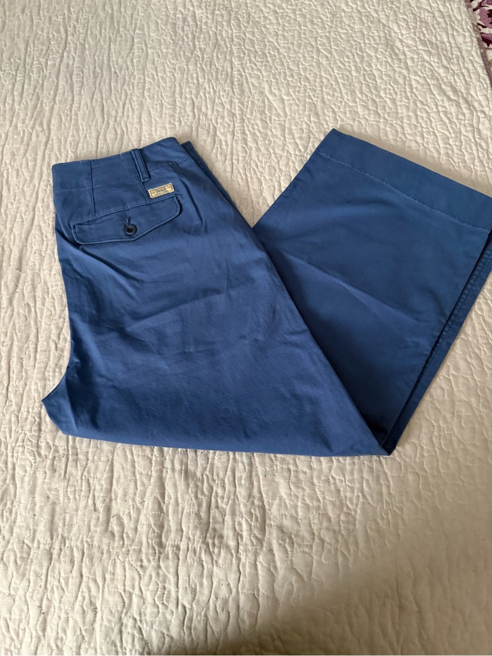 Polo Ralph Lauren women's wide-leg cropped chino pants